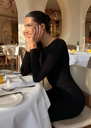 Long Sleeve Knit Maxi Dress