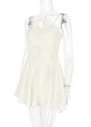 Lace-Up A-Line Dress