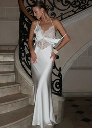 Lace Maxi Evening Dress