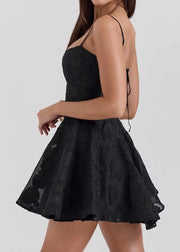 Lace-Up A-Line Dress