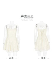 Lace-Up A-Line Dress